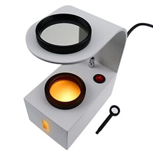 Polariscope LED Light with Glass Rotatable Filters, Jewelry Polarizer Tester Magnifier Gem Identification Tools for Bench Use Moissanite,Amethyst,Diamonds,Gemstone (Desktop Polariscope)