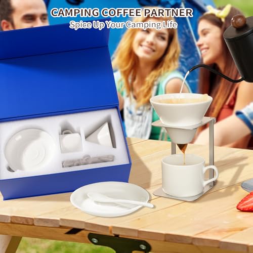 Pour over Dripper Stand,Portable &Foldable Espresso Machine Stand,Office coffee stand with base,Suitable for office,home,camping - Image 7