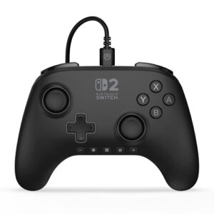 PowerA Advantage Wired Controller for Nintendo Switch 2 – Black, Officially Licensed, Hall Effects, Mappable Buttons, Pro Controller, C Button, On-board Audio Controls