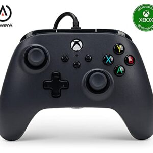 PowerA Wired Controller For Xbox Series X|S – Black, Gamepad, Video Game Controller Works with Xbox One
