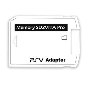 Premium SD2Vita Game Memory Card Adapter, V6.0 Memory Stick TF Card Holder Compatible with Micro SD Card for PS Vita 1000/2000 with Firmware 3.60 System or Above