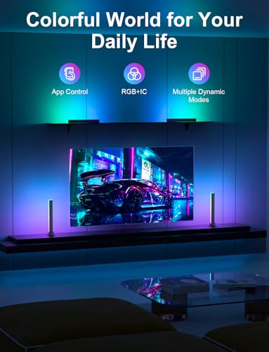 RGB Light Bar, Smart LED Light Bar Work with Alexa, Music Sync, APP & Remote Control, USB Powered TV Backlight, Color Changing Ambient Lighting for Room PC Monitor Gaming Desk (Adapter not Included) - Image 6