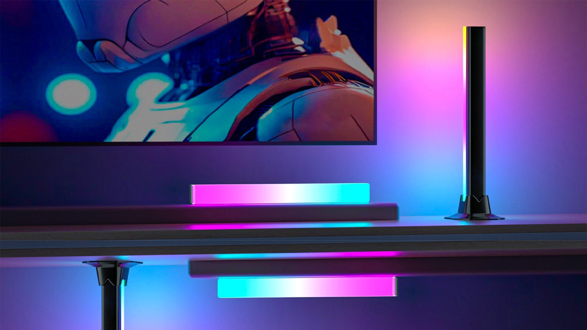 RGB Light Bar, Smart LED Light Bar Work with Alexa, Music Sync, APP & Remote Control, USB Powered TV Backlight, Color Changing Ambient Lighting for Room PC Monitor Gaming Desk (Adapter not Included) - Image 8