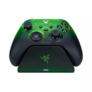Razer Wireless Controller & Quick Charging Stand Bundle for Xbox Series X|S, Xbox One: Impulse Triggers – Textured Grips – 12hr Battery Life – Magnetic Secure Charging Limited Green Edition