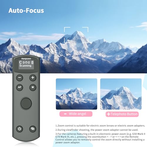 Rechargeable Camera Remote Control for Canon,Wireless Shutter Release Compatiable with EOS R,R5,R6,R50,R100,M6 Mark II,G5X Mark II,G7X Mark III,Rebel T7i,T8i,SL2,SL3,M50,M200;Replaces BR-E1 - Image 4