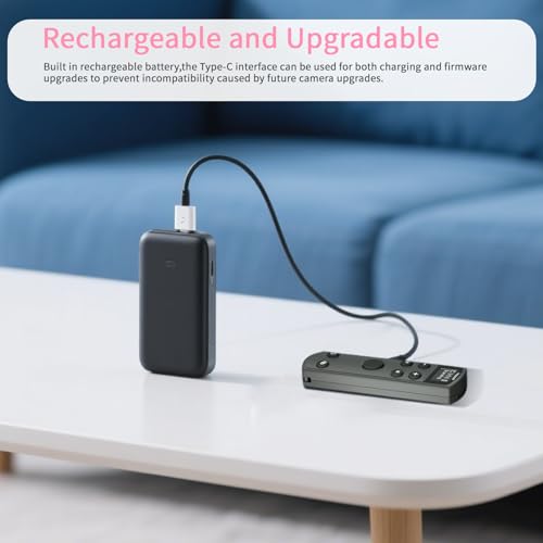 Rechargeable Camera Remote Control for Canon,Wireless Shutter Release Compatiable with EOS R,R5,R6,R50,R100,M6 Mark II,G5X Mark II,G7X Mark III,Rebel T7i,T8i,SL2,SL3,M50,M200;Replaces BR-E1 - Image 5