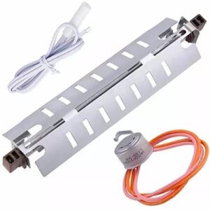 Refrigerator Defrost Heater Kit, Temperature Sensor and Defrost Thermostat fit for GE GSH25SGPCSS HSS25GFPDWW HSS25GFPEWW GSH25JFTAWW GSS25SGMBBS HSM25GFRFSA GSS25JFMCCC GSL25JFRFBS