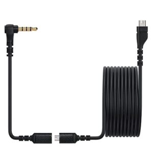 Replacement Audio Cable Cord, Compatible for SteelSeries Arctis 3 /Arctis 5/ Arctis 7 /Arctis Pro Gaming Headphones with Male to 3.5mm Female Cable Adapter (with 3.5mm Converter, Black)