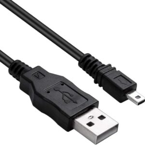 Replacement Panasonic Lumix USB Data Transfer & Charging Cable – 5ft Long – Compatible with 8-Pin Models – Compact, TZ, FZ, G, GF, GX Series – K1HA08AD0001 / DMW-USBC1 Cable
