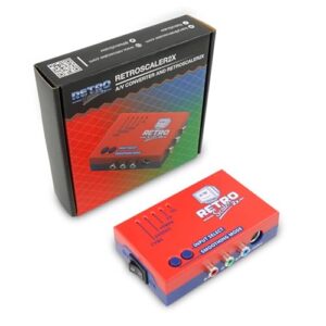 RetroScaler2x AV/SV/YPBPR to HDMI Converter – Supports Line Doubler, Filter and Pass-Through Modes, Video Game Adapter with No Lag, for PS2/N64/Dreamcast/Saturn/MD/NGC/SFC and More