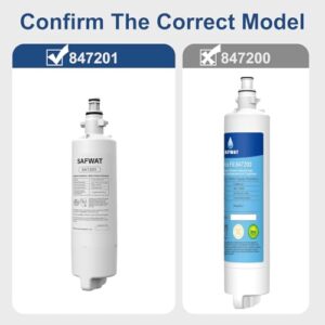 SAFWAT 847201 Refrigerator Water Filter Replacement for Fisher & Paykel 847201 (2 Pack)
