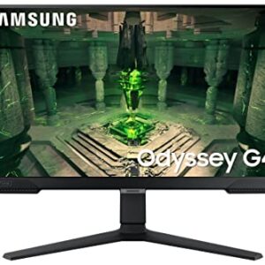 SAMSUNG 25″ Odyssey G4 Series FHD Gaming Monitor, IPS, 240Hz, 1ms, G-Sync Compatible, AMD FreeSync Premium, HDR10, Ultrawide Game View, DisplayPort, HDMI, Fully Adjustable Stand, LS25BG402ENXGO