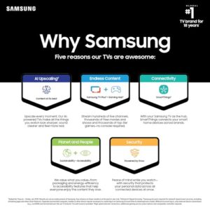 Samsung 55-Inch Class QLED 4K Q80D Series Quantum HDR+ Smart TV w/Dolby Atmos, Object Tracking Sound Lite, Direct Full Array, Motion Xcelerator, Alexa Built-in (QN55Q80D, 2024 Model)