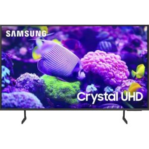 SAMSUNG 55-Inch Class Crystal UHD 4K DU7200 Series Smart TV UN55DU7200, HDR, Q-Symphony, Object Tracking Sound Lite, PurColor, Motion Xcelerator, Mega Contrast, 2024 Model