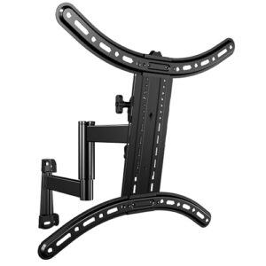 SANUS Full Motion TV Mount – Single Stud 32 to 55 inch TV Wall Mount Tilts, Extends & Swivels – Easy DIY Install Includes All Hardware & Post Install Leveling – Great for Corners
