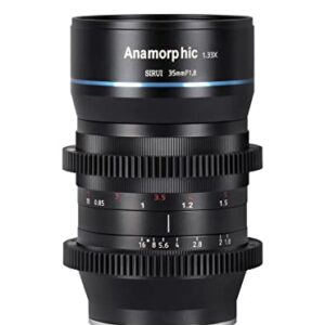 SIRUI 35mm Anamorphic Lens F1.8 1.33X APS-C Cinema Lens for M4/3 Mount(SR-35M)