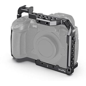 SMALLRIG GH5 GH5S Cage for Panasonic Lumix Camera and DMW-XLR1 (Upgraded Version) – 2049, Video Stabalization Camera Cage, Professional Video Accessories