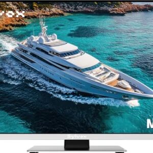 SYLVOX 12 Volt TV, 22″ Smart RV TV w/DVD Player | 1080P Full HD, Wide Viewing Angle, ATSC Tuner, HDMI & USB, AC/DC Powered for RV, Boat, Yacht, Beach House, or Home