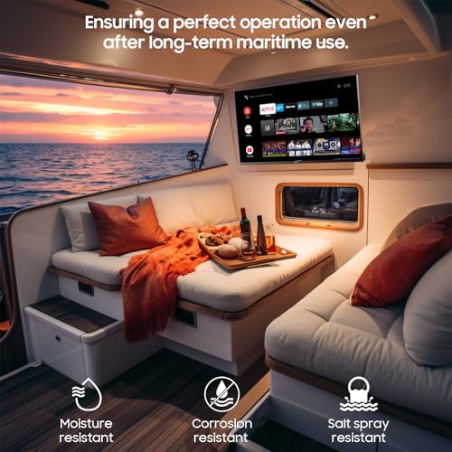 SYLVOX 12 Volt TV, 40" Smart Television 1080P with Google OS Support Voice Remote Screencast ATSC NTSC WiFi Bluetooth HDMI USB, AC/DC Powered, 12V TV for RV Camper Boat Coastal Home (Marine Series) - Image 3