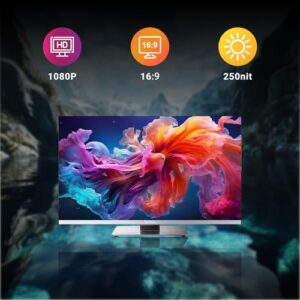 SYLVOX RV TV, 32-Inch 12 Volt Television, 1080P Full HD, 178° Wide Viewing, Google TV OS, HDMI & USB Ports, AC/DC, Wide Voltage Protection, Limo Series