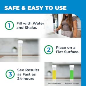 Safe Home® DIY Bacteria in Water Test Kit – Results as Fast as 24 Hours – Detects 50 Different Species of Coliform Bacteria – EPA Lab Certified – Made in The USA – (1 Pack)