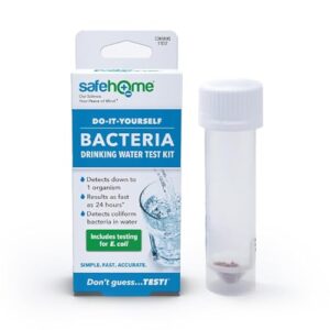 Safe Home® DIY Bacteria in Water Test Kit – Results as Fast as 24 Hours – Detects 50 Different Species of Coliform Bacteria – EPA Lab Certified – Made in The USA – (1 Pack)