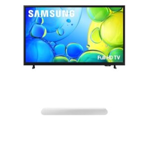 Samsung 40-Inch Class Full HD F6000 Smart TV (2025 Model) HDR, Object Tracking Sound Lite S61D 5.0ch Soundbar w/Wireless Dolby Atmos Audio, All-in-One Design, HW-S61D/ZA