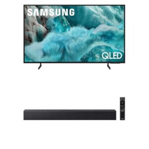 Samsung 43-Inch Class QLED Q7F Series Samsung Vision AI Smart TV (2025 Model, 43Q7F) B-Series Soundbar HW B400F 2.0 ch Soundbar with Built in Subwoofer (2025 Model)