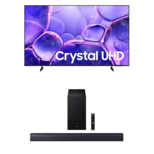 Samsung 58-Inch Class Crystal UHD U8000F 4K Smart TV (2025 Model) Endless Free Content, Crystal Processor 4K B-Series Soundbar HW-B550F 2.1 ch DTS Virtual:X Soundbar (2025 Model)