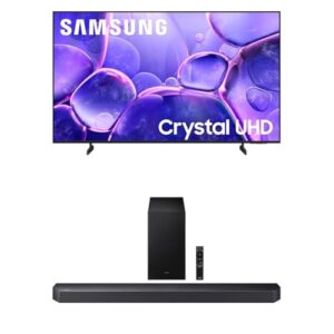 Samsung 70-Inch Class Crystal UHD U8000F 4K Smart TV (2025 Model) Endless Free Content, Crystal Processor 4K Q-Series Soundbar HW Q600F 3.1.2 ch Subwoofer (2025 Model)