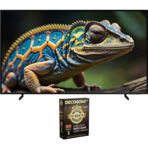 Samsung QN32Q60D 32 Inch QLED 4K Smart TV Bundle withDeco Gear 2X 4K HDMI 2.0 Cable w/Copper Conductors & CPS Exclusive 26 Month Protection Pack (BEACH-CPS-26500)