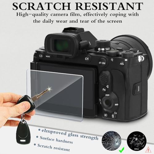 Screen Protector Compatible for Sony Alpha A7R5 / 7R V Camera,Tempered Glass Film Anti Scratch High Definition and Soft Silicone Case for Sony A7R5 - Image 3