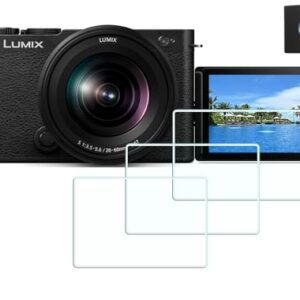 Screen Protector for Panasonic LUMIX S9 Camera(for Accessories) with Hot Shoe Cover, 0.3mm High Definition 9H Hardness Optical LCD Premium Glass Protective Cover [3+1 Pack]