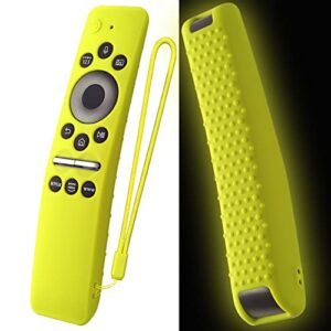 Silicone Case for Samsung Smart TV Remote Cover BN59-01312A/BN59-01312B Silicone Protective Cover Compitable with Samsung Remote BN59 Series with Lanyard (Glow Green)