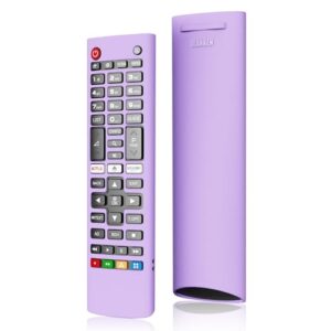 Silicone Protective Case for LG TV Remote Glow in The Dark Compatible with AKB75095307/95303/95308 AKB74915305 AKB76037601 AKB75675313 AKB75675304 AKB75375604-Shockproof/Non-Slip(Glow Purple)