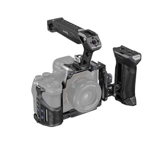 SmallRig A7 IV Cage With Top Handle, Clamp for HDMI Cable and Side Handgrip, Advanced Kit for Sony Alpha 7R V/7 IV/7S III