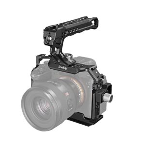 SmallRig A7 IV Cage with Top Handle and HDMI Cable Clamp, Basic Kit for Sony Alpha 7R V/Alpha 7 IV/Alpha 7 S III – 3668