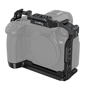 SmallRig G9 II S5 II S5 IIX Camera Cage for Panasonic LUMIX G9 II / S5 II / S5 IIX with Built-in 2 Cold Shoes & 2 NATO Rails, Quick Release Plate for Arca – 4022