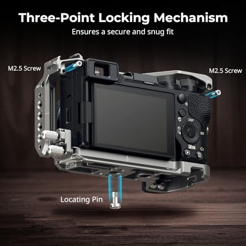 SmallRig Hawklock Quick Release Cage Kit for Sony Alpha 6700, with Multiple Mounting Interfaces and Built-in Quick Release Plate for Arca-Swiss Plate and NATO Rail, with Cable Clamp for HDMI - 5060 - Image 3