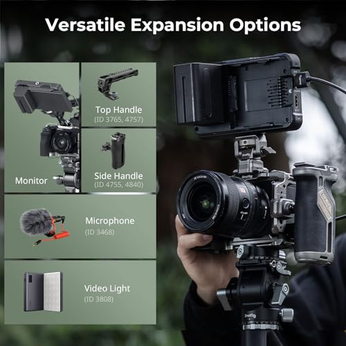 SmallRig Hawklock Quick Release Cage Kit for Sony Alpha 6700, with Multiple Mounting Interfaces and Built-in Quick Release Plate for Arca-Swiss Plate and NATO Rail, with Cable Clamp for HDMI - 5060 - Image 7