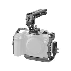 SmallRig R6 II Hawklock Camera Cage Kit for Canon R6 Mark II, Full Cage with Top Handle and Cable Clamp, Buit-in Cold Shoes and NATO Rails -5197