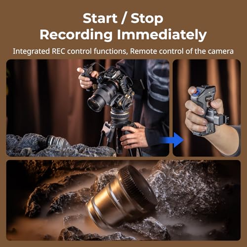 SmallRig Rotating Side Handle with Trigger REC for Sony Selected Mirrorless Cameras, for Sony Alpha 7 IV/Alpha 7R V / A7 III / FX3 / Alpha 9, Compatible with F550/570 Battery, Shutter Control - Image 3