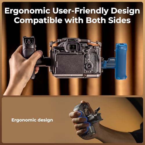 SmallRig Rotating Side Handle with Trigger REC for Sony Selected Mirrorless Cameras, for Sony Alpha 7 IV/Alpha 7R V / A7 III / FX3 / Alpha 9, Compatible with F550/570 Battery, Shutter Control - Image 6