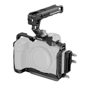 SmallRig Z6 III Camera Cage Kit for Nikon Z6 III, with Top Handle and Cable Clamp, Aluminum Alloy Camera Full Cage Kit with Anti-Twist Design, Built-in Quick Release Plate for Arca-Swiss – 4520