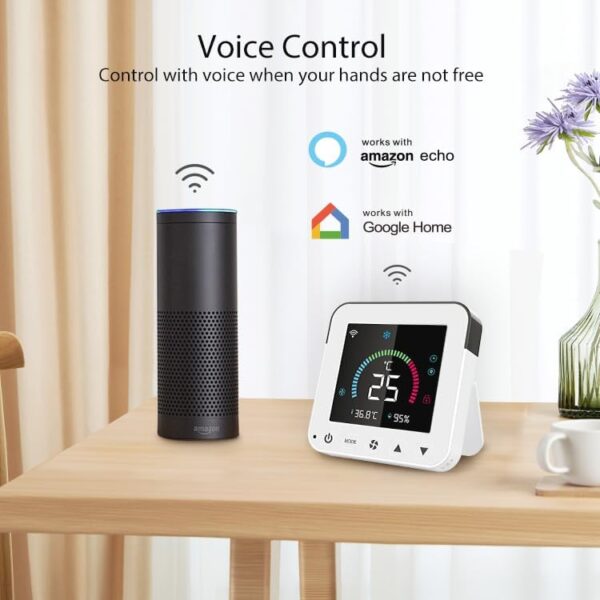 Smart Air Conditioner Controller, WenzhiIoT WiFi Thermostat for Mini-Split,Window,Portable AC&Heat Pumps Tuya Smart Life Wireless Remote Compatible with Alexa Google Home - Image 6