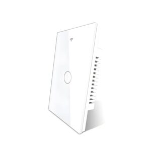 Smart Wi-Fi Light Switch, 2.4GHz Smart Wall Switch for Lights, Single Pole, Touch Control, Neutral Wire Required, Compatible with Alexa & Google Assistant, Remote Control, Timer & Schedule Function