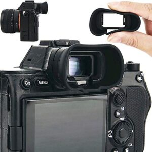 Soft Silicon Camera Viewfinder Eyecup Eye Cup Eyepiece Replacement for Sony Alpha A1II A7R V A7RV A7R5 A7 IV A7M4 A7IV A9III A1 II A7S III A7SIII A7S3 ILCE-7SM3 EVF Eyeshade Replaces Sony FDA-EP19