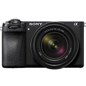 Sony Alpha 6700 – APS-C Interchangeable Lens Camera with 26 MP Sensor, 4K Video, AI-Based Subject Recognition, Log Shooting, LUT Handling and Vlog Friendly Functions and 18-135mm Zoom Lens