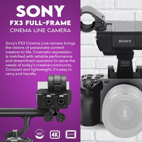 Sony Alpha FX3 Full-Frame Cinema Line Camera Bundle, with 128GB SD Card, Extra Battery with USB-C Charging Port, Care Cleaning Kit for Digital Video Full Frame Camera (4 Items) - Image 6