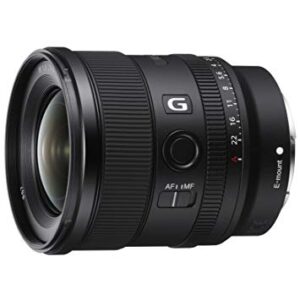 Sony FE 20mm F1.8 G Full-Frame Large-Aperture Ultra-Wide Prime Angle G Lens, Model: SEL20F18G,Black